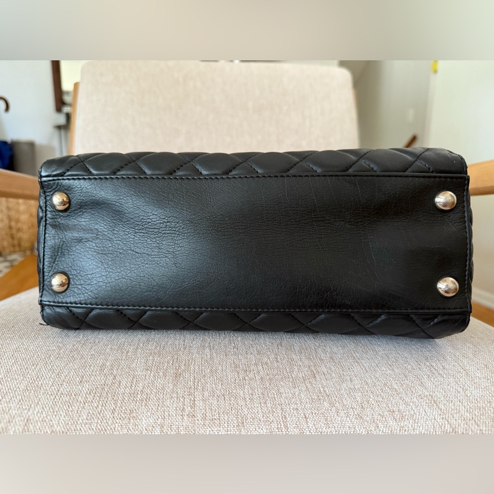 Chanel Classic Black Quilted Calfskin Shoulder Tote Bag - Picture 3 of 16